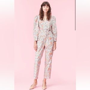 LA VIE LIDIA VINE SILKY TWILL JUMPSUIT